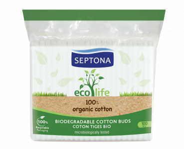 SEPTONA - patyczki kosmetyczne Eco Life, 100 sztuk
