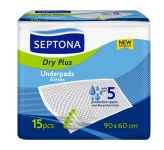 Septona podkłady higieniczne Dry Plus, 15 sztuk